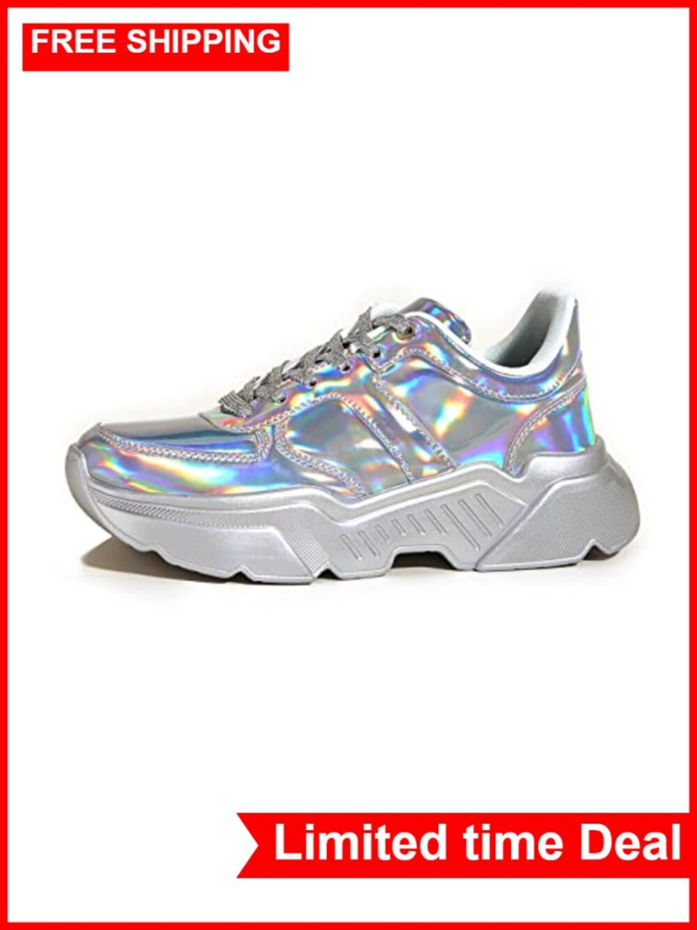 Platform Chunky Sneakers Fashion Dad Sneakers Vegan Leather Memory Foam